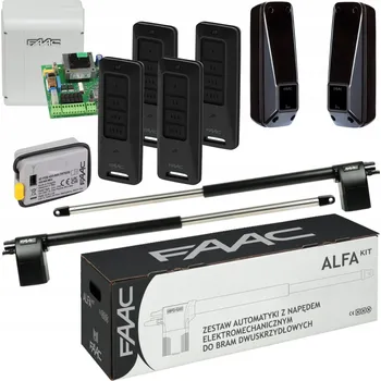 Pohon brány Pohon pro dvoukřídlé brány Faac wjazdowej zdalny siłownik z pilotem