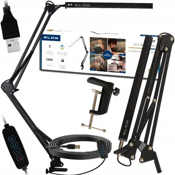 Lampička Stolní lampička Blow LB-09 černá, výkon až 60 W