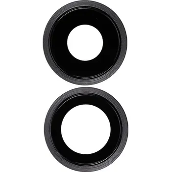 Náhradní skla zadní kamery s rámečky pro iPhone 11 - černá