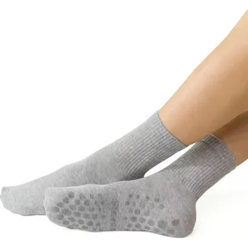 Pánské ponožky Dospělé protiskluzové ponožky 088 - 44-46 / světle šedá