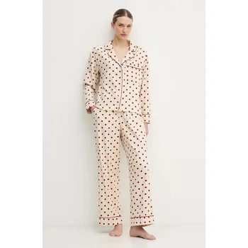 Dámská košile Pyžamová košile Abercrombie & Fitch KI146.5136.606 béžová 01X, vel. XXS