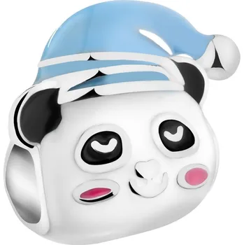 Přívěsek Stříbrný přívěsek Beads se smaltem pro děti - medvídek - AP541-4803