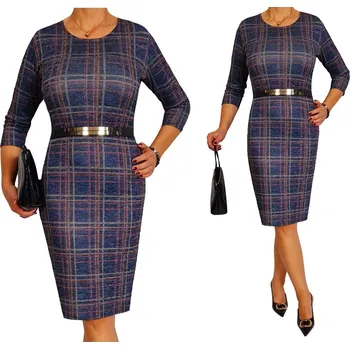 Dámské šaty K&M Krawiectwo šaty úpletové midi velikost 44