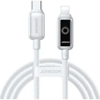 Datový kabel Joyroom S-A55 kabel USB-C PD - Apple Lightning 1,2m, 30W, opletený / rychlonabíjecí, bílý