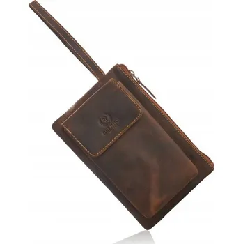 Kabelka Paolo Peruzzi pánská taštička do ruky T-90 hnědá