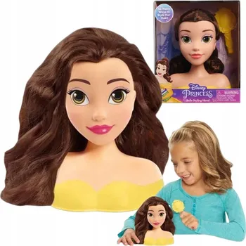 PANENKA HLAVA NA ČESÁNÍ A STYLING DISNEY KRÁSKA BELLA KRÁSKA A ZVÍŘE 15 CM