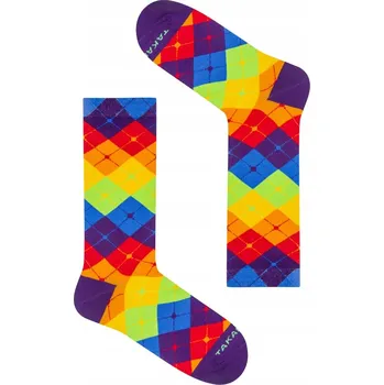 Pánské oblečení TakaPara Barevné ponožky - Tylna 99m2 Velikost: 46-50