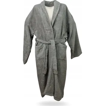 Dámský župan Dlouhý Froté župan VitalHome Hotelový Spa 100% Bavlna - L - Tmavě Šedý