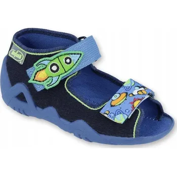 Chlapecká obuv Dětské pantofle Befado papuče modré, velikost 20