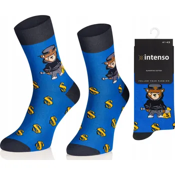 Pánské ponožky Ponožky Intenso 0549_019 modré, velikost 41-43