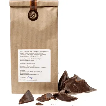 Čokoláda HOŘKÁ ČOKOLÁDA 83% - zlomky - VARIANTY: 100 g, 200 g, 500 g, 1 kg ČOKOLÁDOVNA TROUBELICE Balení 2: 200 g