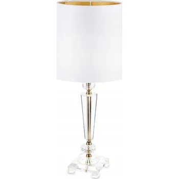 Lampička Stolní lampa Artpol čirá, bílá, zlatá 60 W