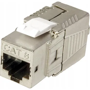 Roline Keystone konektor cat.8, stíněný, stříbrný, "toolless" (bez použití nářadí) 26110381