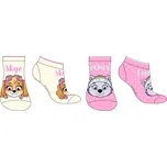 Paw Patrol - Tlapková patrola -Licence Dívčí kotníkové ponožky - Paw Patrol 52342931, krémová / růžová Barva: Mix barev, Velikost: 27-30