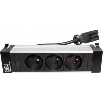 Elektrická zásuvka BACHMANN Systém POWER FRAME, box pro 3 moduly, 3x zásuvka CZ (317.102)