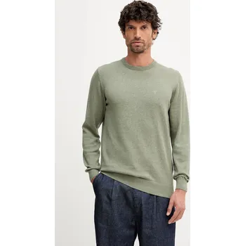 Pánský svetr Bavlněný svetr Barbour Essentials modrá barva, MKN0932 07X, vel. XXL