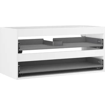 Koupelnový nábytek Korpus umyvadlové skříňky Mexen Box-A 100 cm, 2 zásuvky, matná bílá - 91AX0-1000-470-2-01