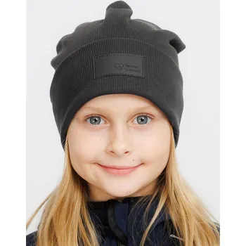 Čepice Antracitová žebrovaná čepice Velikost: M