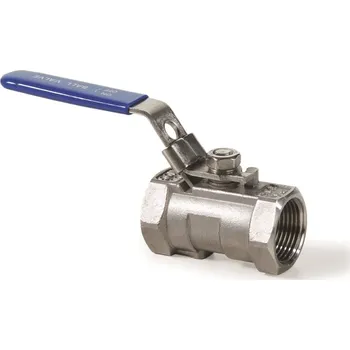 Ventil Ivar Kulový uzávěr závitový - série A3 nerez jednodílný - 1/2˝, L=56mm BRA.A3.622