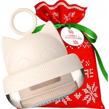 Holicí Strojek a zastřihovač chloupků z oblečení KOT krémový