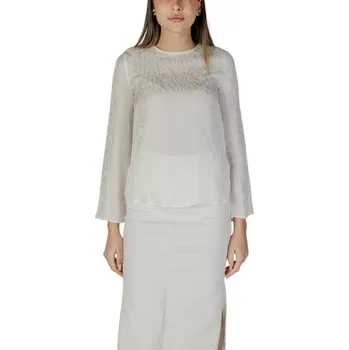 Dámská halenka Armani Exchange halenka Armani krémová 3493446