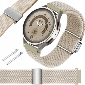 Řemínek na chytré hodinky Řemínek ChronSmarta pro Xiaomi 22mm béžový