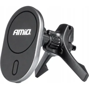 Držák do auta na telefon s indukční nabíječkou do mřížky ventilace AMIO-03770
