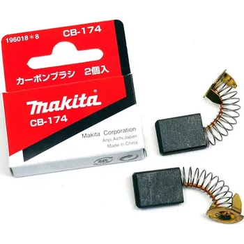 Originální uhlíkové kartáče - uhlíky Makita CB-174 (196018-8) do kotoučové pily Makita HS6100, HS6101, HS7100, HS7101, HS7101J, HS7101K