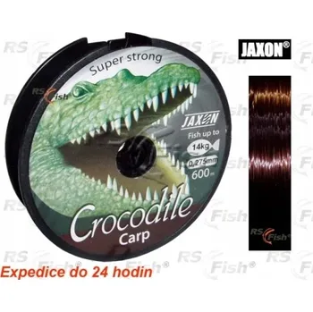 Rybářský vlasec Vlasec Jaxon Crocodile Carp 0,27 mm x 600 m