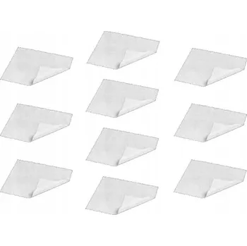 Utěrka Hadříky z mikrovlákna na čištění brýlí 10 ks bílé - 10 kusů