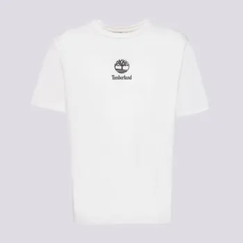 Pánské tričko Timberland Tričko New Small Logo Print Ss Tee Bílá M