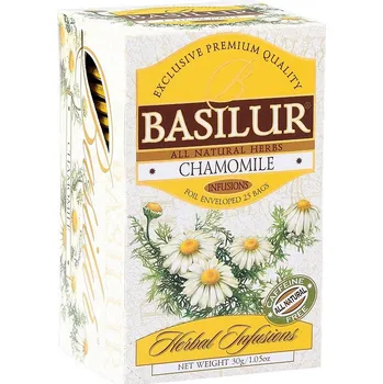 Nápoj HERBAL CHAMOMILE - HEŘMÁNEK - heřmánkový bylinný čaj porcovaný 25x1,2 g BASILUR