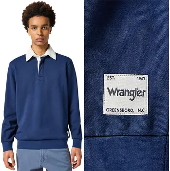 Pánské tričko Wrangler POLO SWEATSHIRT L Pánské tričko polokošile