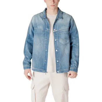 Pánská casual bunda Pánská džínová bunda Replay Replay světle modrá | krémová 3493327