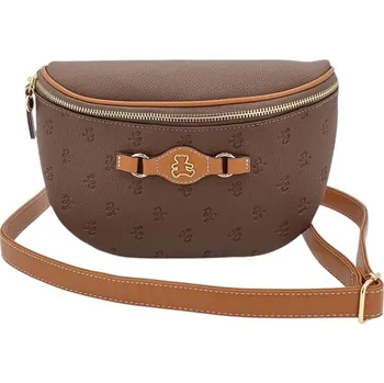 Outdoorové zavazadlo Trendy dámská ledvinka hnědá NPA2K