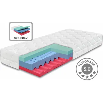 Matrace Středně tvrdá ortopedická matrace DIA RELAX HI 22cm, 80x200cm, 130kg, studená pěna
