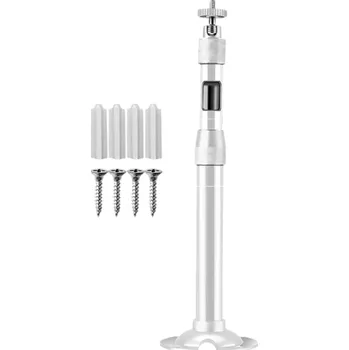 Projektor Teleskopický stropní držák 40–80 cm Univerzální 1/4" šroub Kovový úchyt pro projektory a kamery Nastavitelný úhel a montážní sada bílá