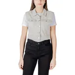 Riflová vesta Only Only bílá | šedá 3493206