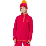 ROSSIGNOL Dětská fleecová mikina Jr Strawpile Fleece Fz ČERVENÁ