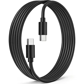 Datový kabel Nakida USB-C na USB-C kabel 2m, rychlonabíjecí 60W, přenos dat 480 Mbs, černý (USB-C kabel 2m | USB-C na USB-C | rychlonabíjecí kabel 60W | datový kabel černý | kabel pro Android USB-C | kabel pro Samsung | kabel pro Xiaomi | kabel pro notebook | odolný)