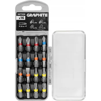 Bit Sada bitů 25 mm v krabičce 16 ks 56T556 GRAPHITE