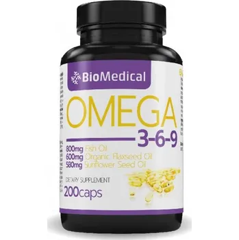 Přírodní produkt Omega 3-6-9 - 200 kapslí BIOMEDICAL