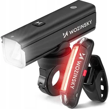 Cyklosvítilna VÝKONNÉ LED PŘEDNÍ SVĚTLO NA KOLO 1000 lm A ZADNÍ SVĚTLO SADA USB-C