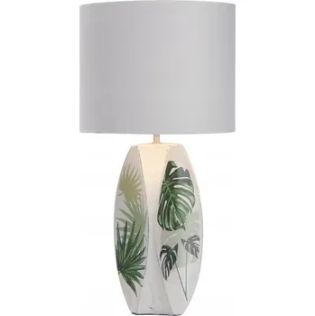 Lampička Stolní lampa Candellux Lighting Palma bílá, zelená 60 W