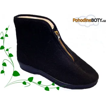 Pánská zdravotní obuv Pánské klasické důchodky s ovčí vlnou slovenská výroba (Klasický model, kvalitní materiál)