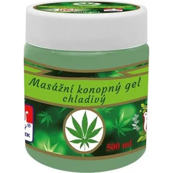 Masážní přípravek Království Bylin - Putorius Cannabis Konopný gel chladivý 500 ml
