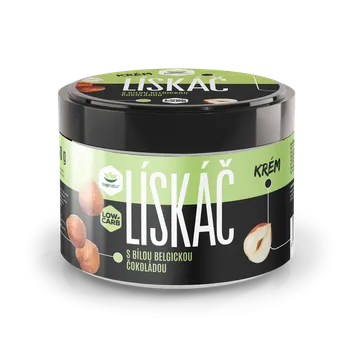 Potravina LOW CARB lískový oříšek s bílou belgickou čokoládou 300g TOPNATUR