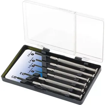 Šroubovák sada šesti malých šroubováků se zásuvným pouzdrem