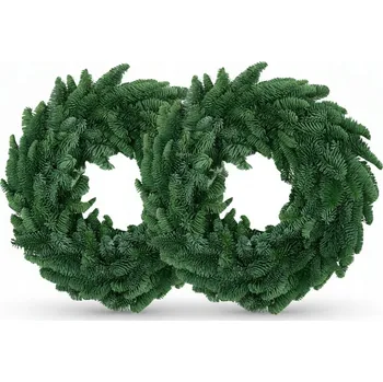 Věnec Vánoční věnec z jedle vznešené, živý, 25-30 cm, 25 cm