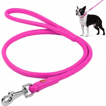 Vodítko pro psa Vodítko treningové vodítko Waudog kožené 1,83 m